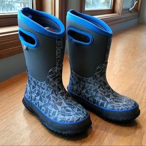 Bogs Insulated Rain Boots (Blue Maze)
